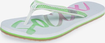 Soccx T-Bar Sandals in White: front