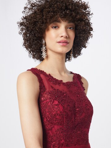 mascara Evening Dress in Red