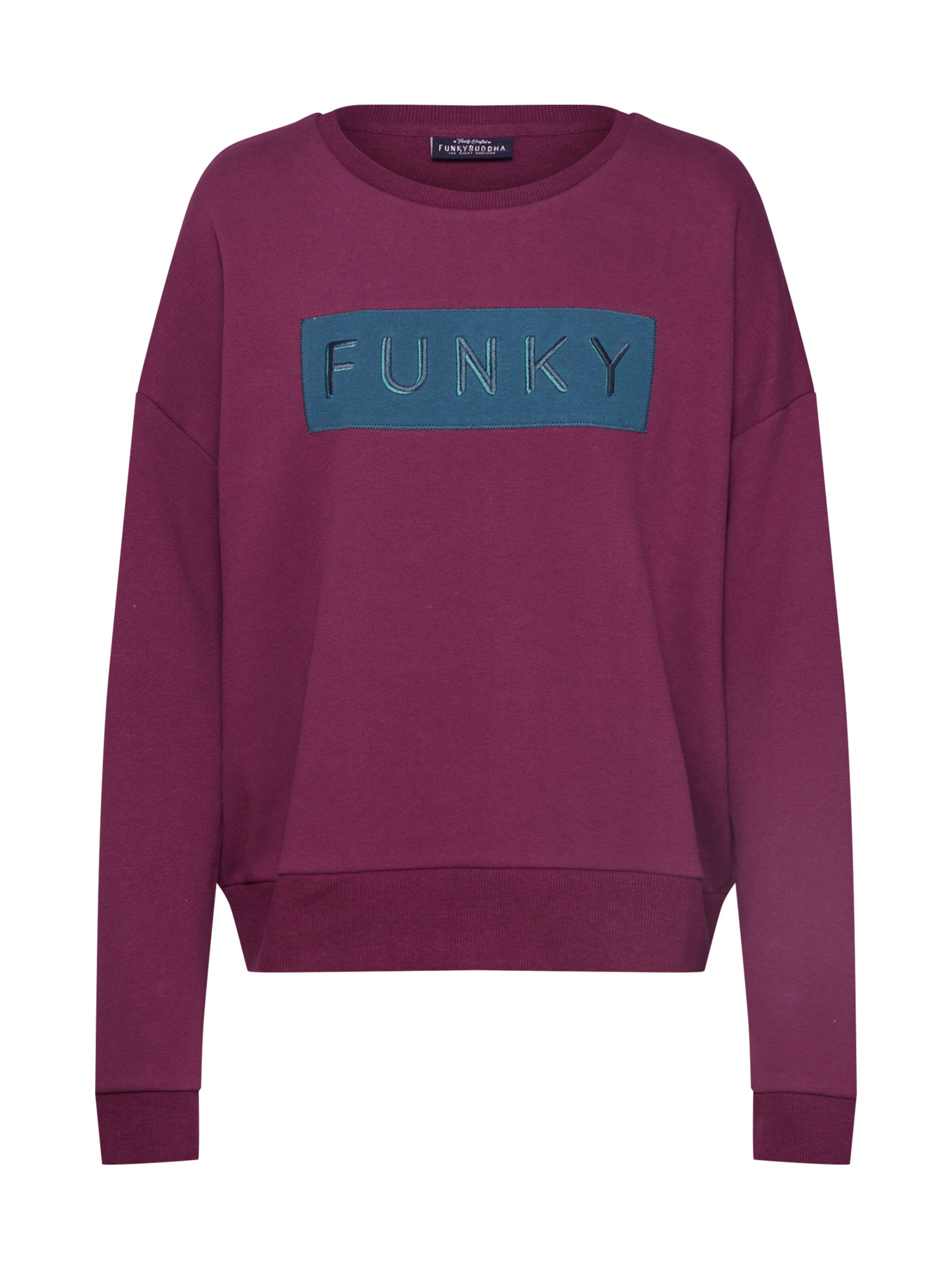 Funky Buddha - Sweatshirt in de kleur Wijnrood