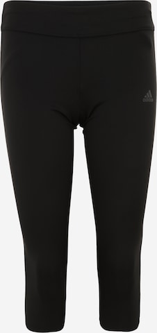 ADIDAS SPORTSWEAR Skinny Workout Pants 'Response' in Black: front