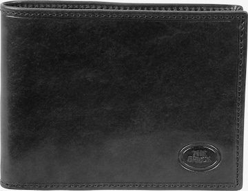 The Bridge Wallet in Black: front