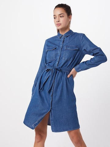 PIECES Shirt dress 'PCNISSA' in Blue: front