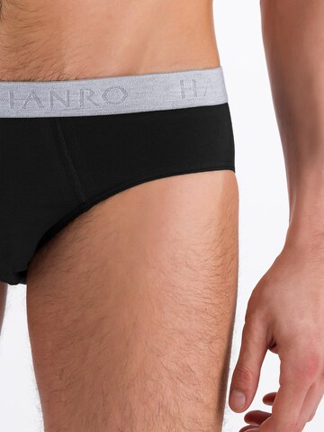 Hanro Slip ' Cotton Essentials ' in Zwart