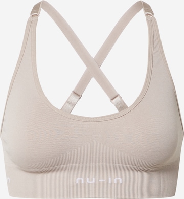 NU-IN ACTIVE Regular Sports bra in Beige: front