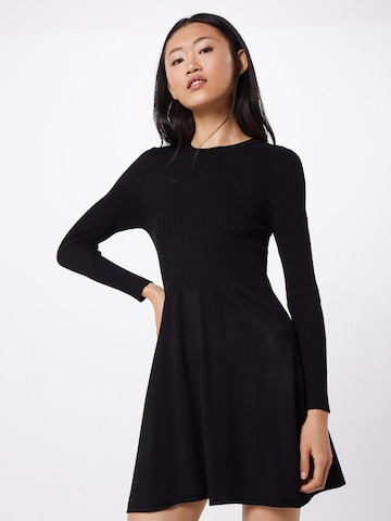 ONLY Knitted dress 'Alma' in Black: front