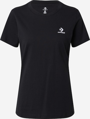 CONVERSE T-shirt i svart: framsida