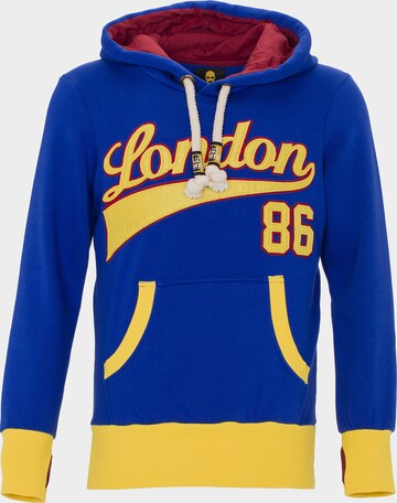 Sweat-shirt PLUS EIGHTEEN en bleu : devant