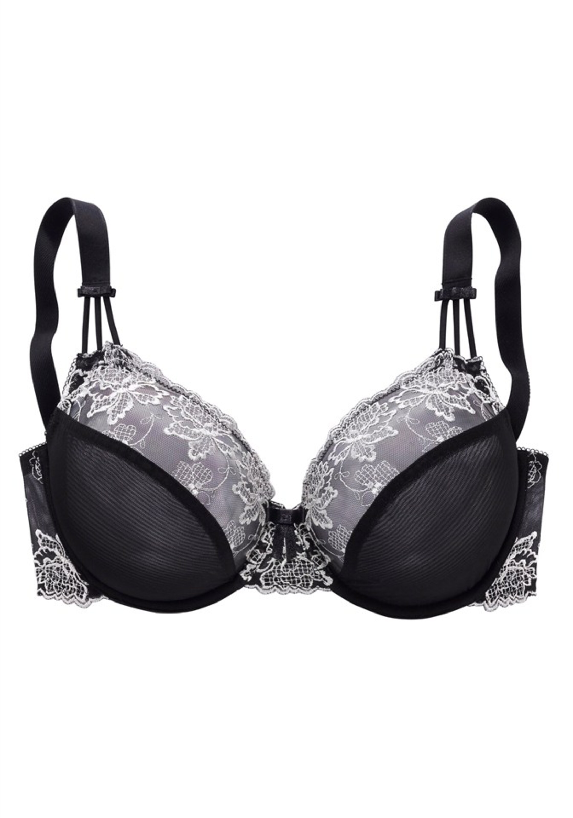 NUANCE T-shirt Bra in Black: front