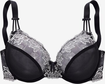 NUANCE T-shirt Bra in Black: front