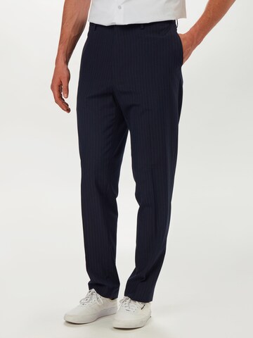 Coupe slim Pantalon chino BURTON MENSWEAR LONDON en bleu : devant