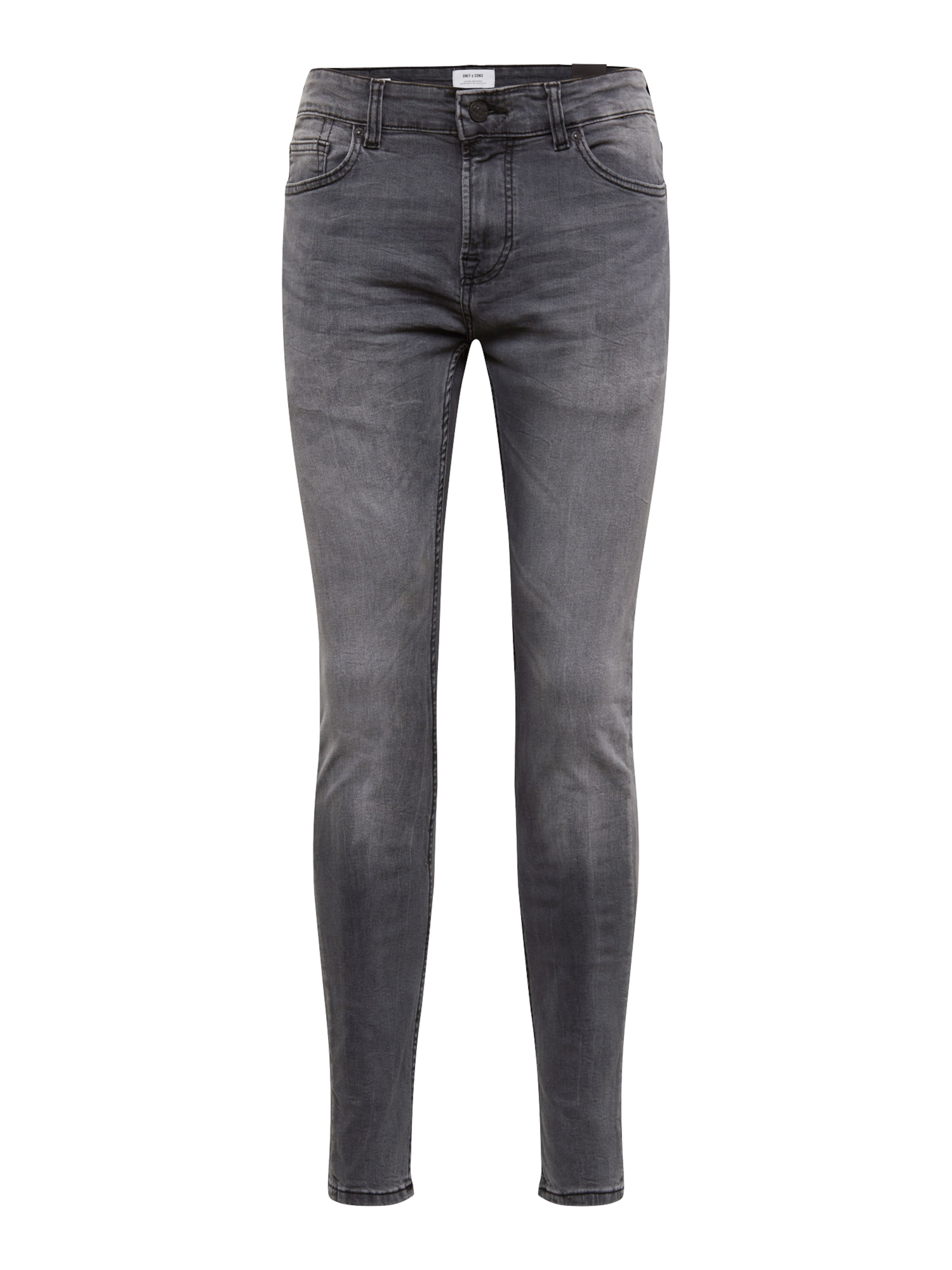 Only & Sons - Skinny Vaquero 'Warp' en gris: frente
