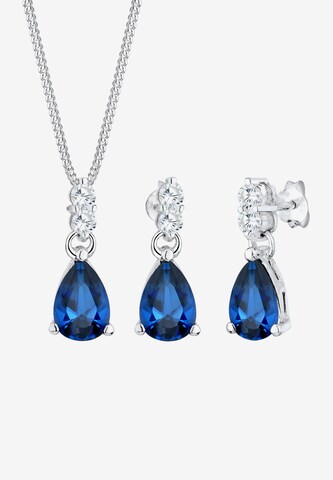 ELLI PREMIUM Sieraden set 'Vintage' in Blauw