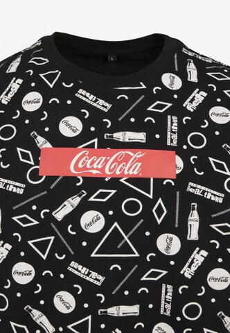 Mister Tee Shirt 'Coca Cola' in Zwart: voorkant