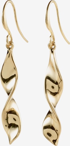 Boucles d'oreilles 'Elaine' Pilgrim en or : devant