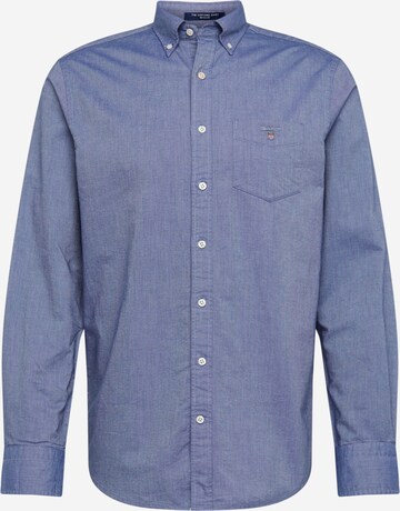 GANT Regular fit Button Up Shirt in Blue: front