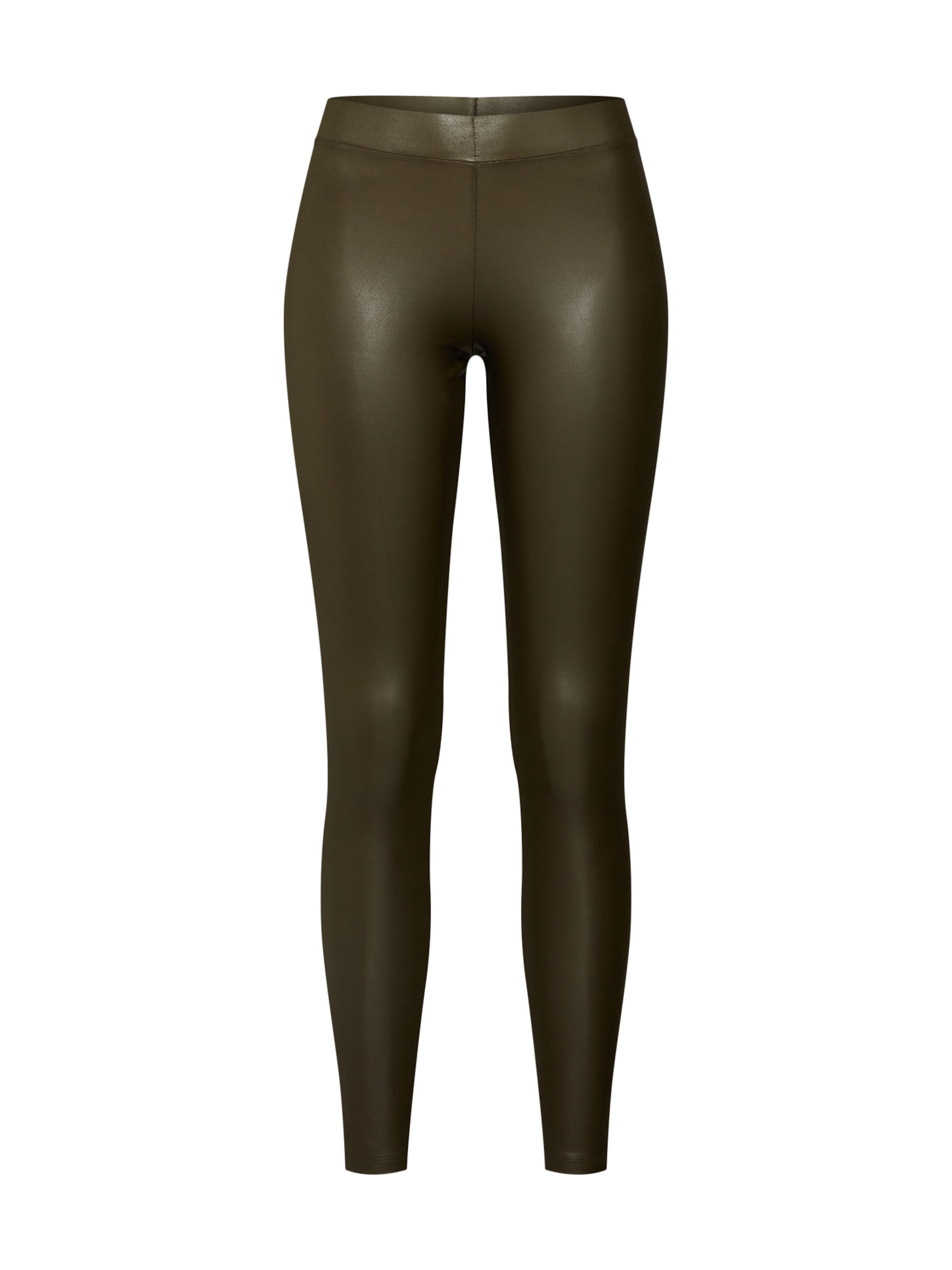 PIECES Skinny Leggings - zöld: elől