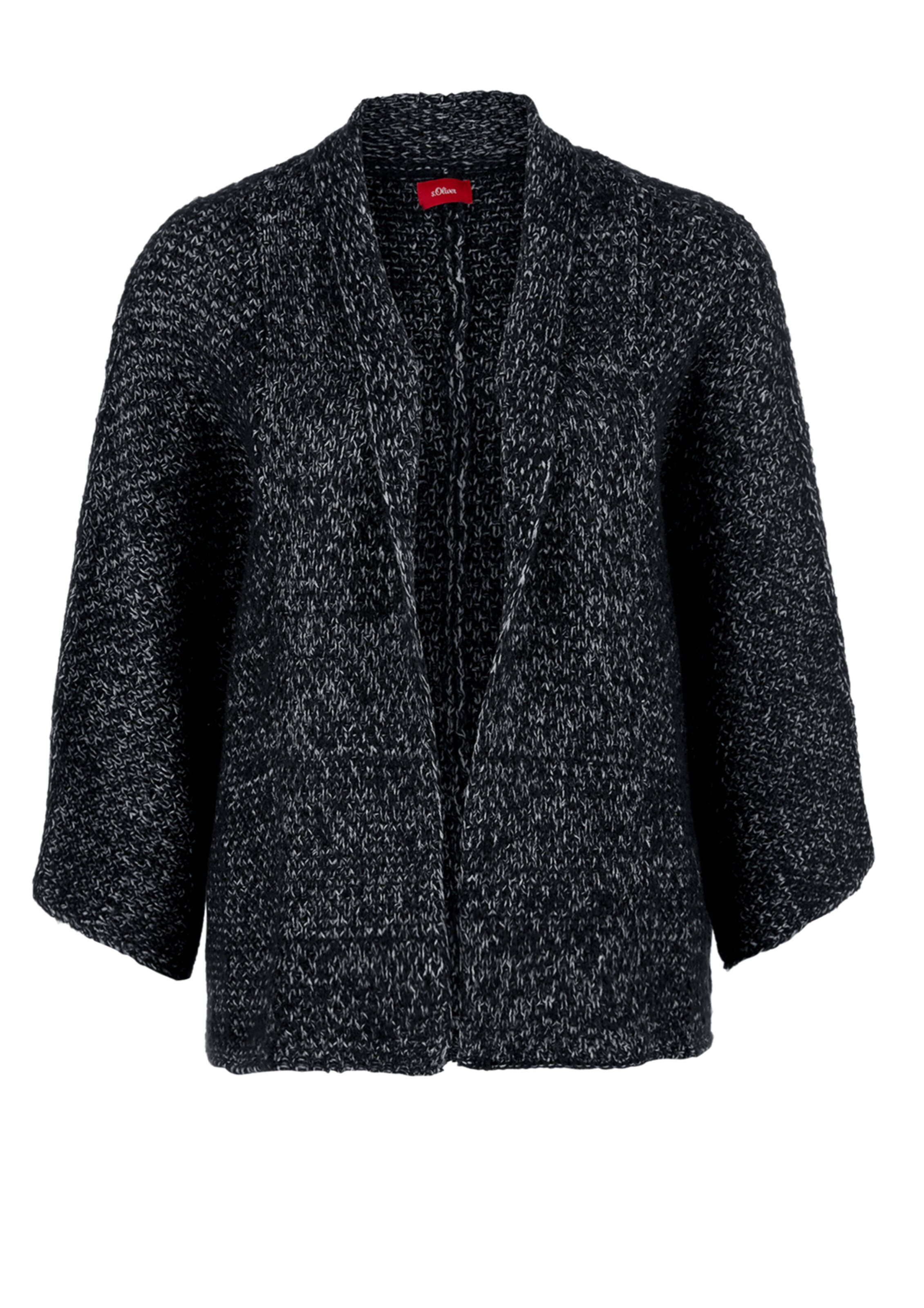 s.Oliver - Poncho in schwarzmeliert