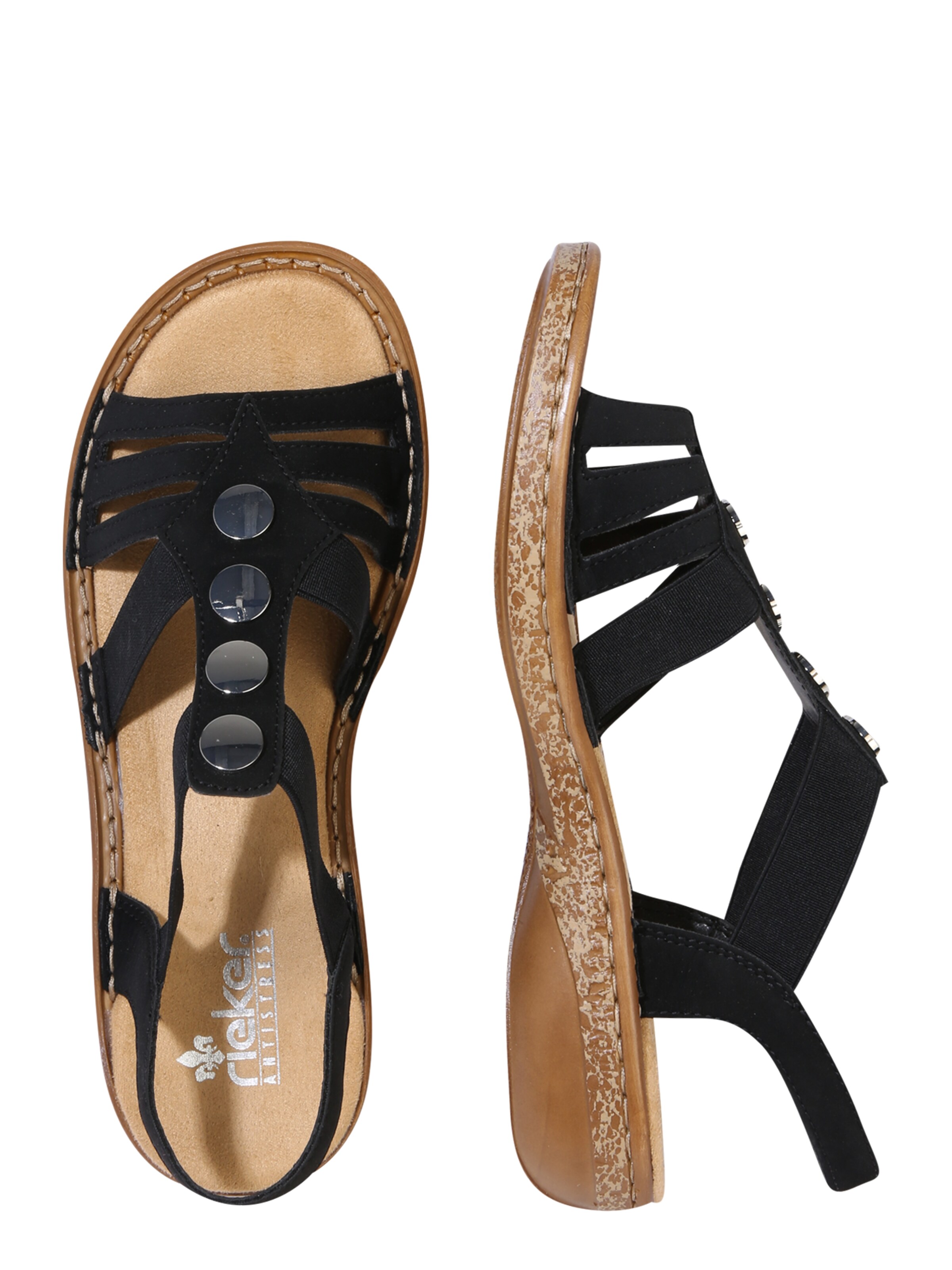Sandales Rieker en noir