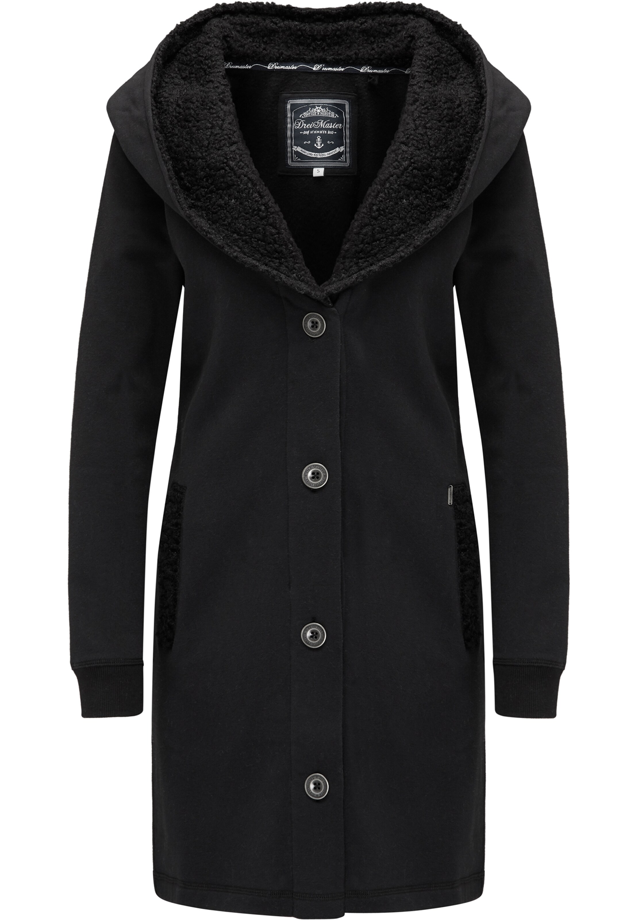 DREIMASTER - Sweatvest in de kleur Zwart