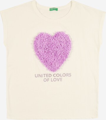 UNITED COLORS OF BENETTON Shirt in Weiß: front