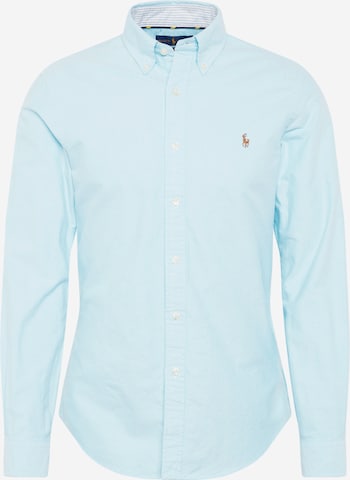 Slim fit Camicia business 'SL BD PPC SP' di Polo Ralph Lauren in blu: frontale