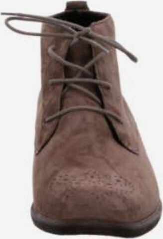 SEMLER Lace-Up Ankle Boots in Beige
