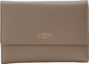 L.CREDI Wallet 'Evelyn' in Brown: front