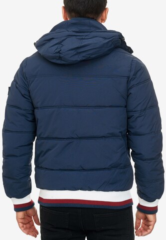 INDICODE JEANS Winter Jacket 'Marlon' in Blue