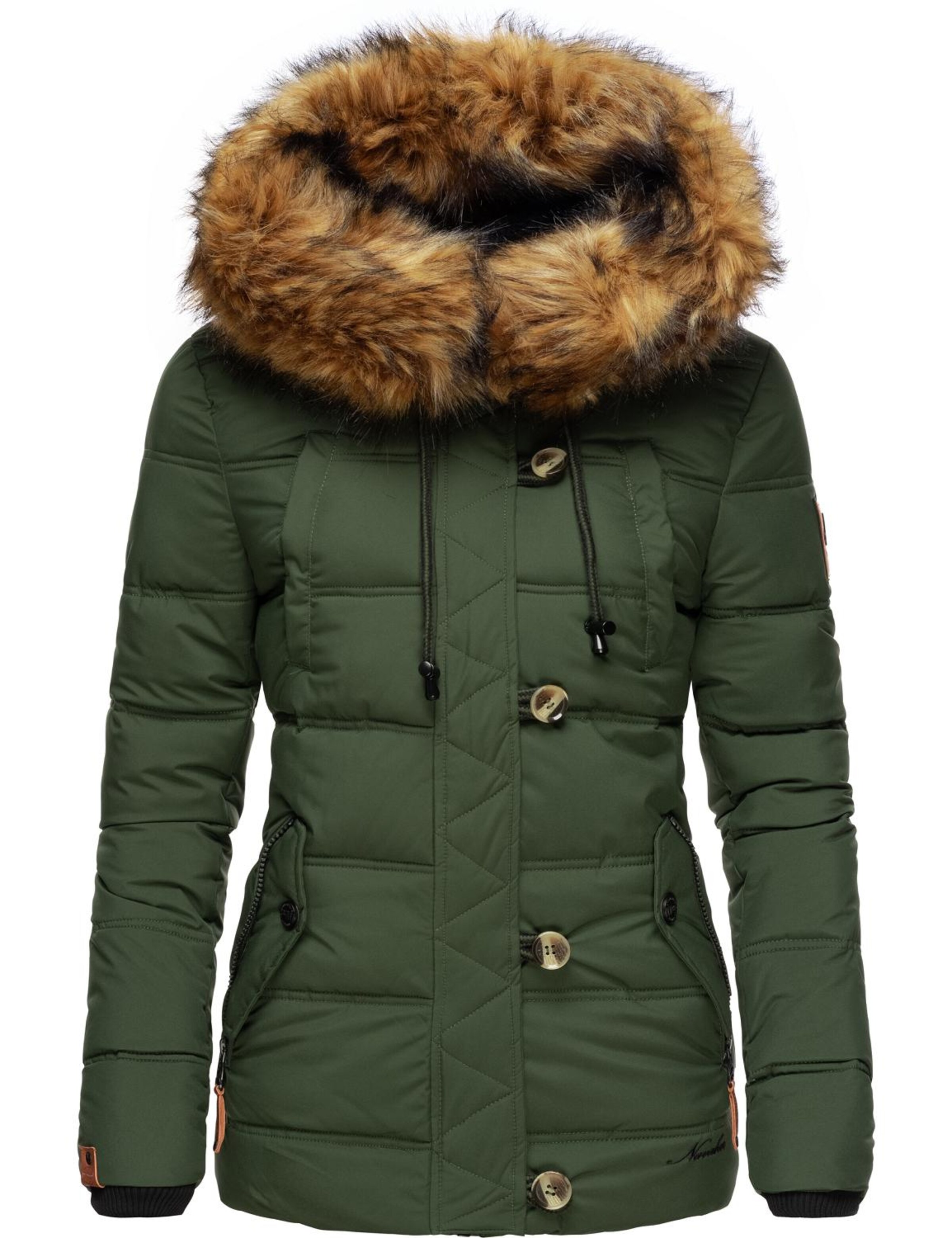 NAVAHOO Χειμερινό μπουφάν 'Zoja' σε πράσινο