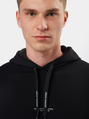 ARMANI EXCHANGE Regular Fit Hoodie in Schwarz