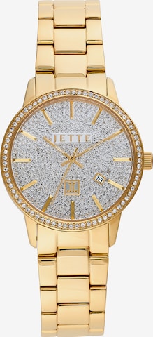 JETTE Analog Watch 'Reflection' in Gold: front