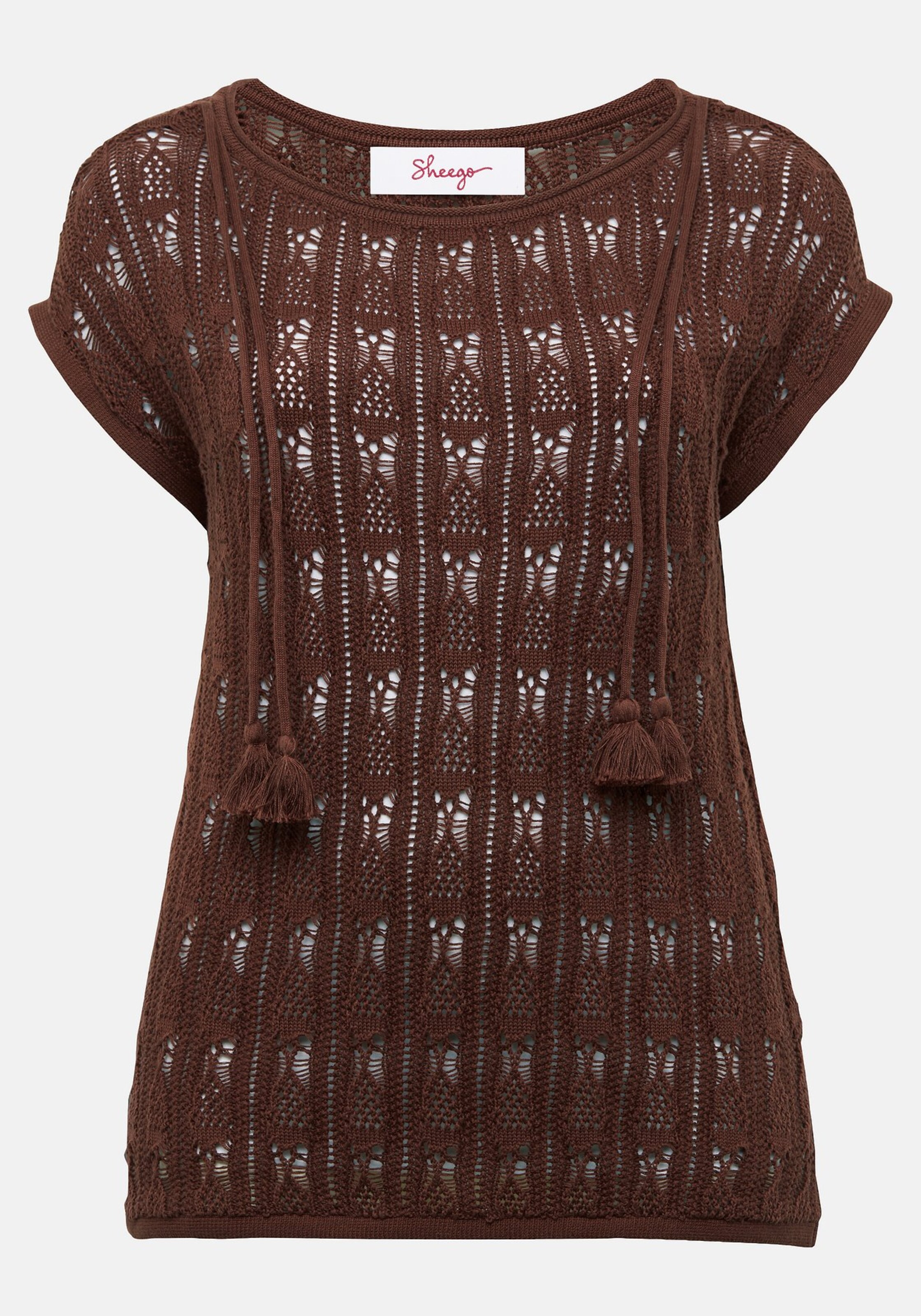 SHEEGO - Pullover in braun