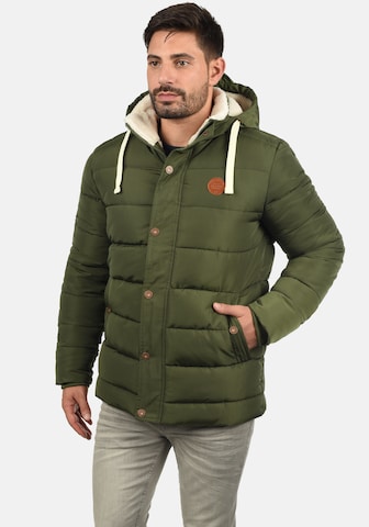 BLEND Winter Jacket 'Frederic' in Green: front