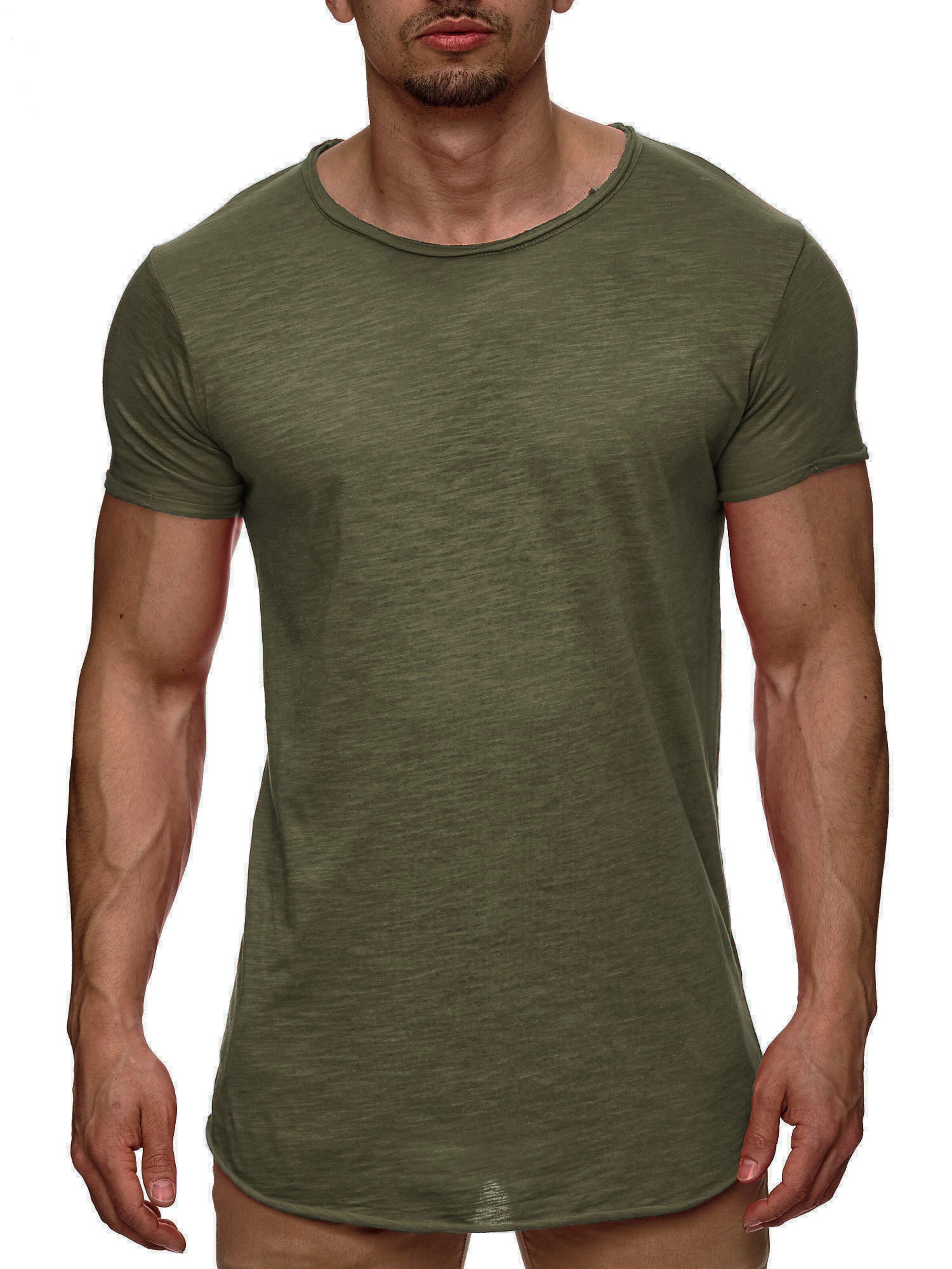 INDICODE JEANS Shirt 'Willbur' in Groen: voorkant