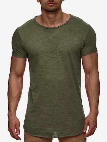 T-Shirt 'Willbur' INDICODE JEANS en vert : devant