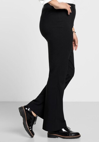 Bootcut Pantalon 'Bengalin' SHEEGO en noir