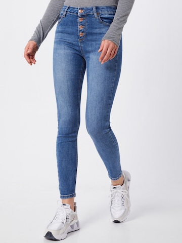 Hailys Slimfit Jeans 'Romina' in Blauw: voorkant