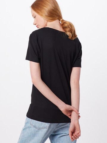 Cream Shirt 'Naia' in Black: back