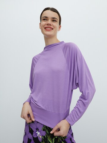 T-shirt 'Amanda' EDITED en violet : devant