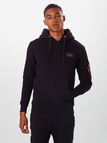 ALPHA INDUSTRIES Свитшот в Черный: спереди