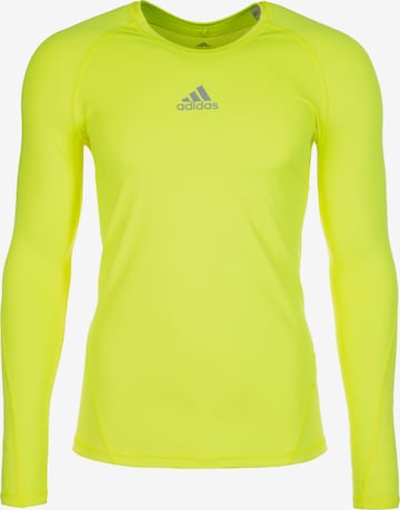 T-Shirt fonctionnel ADIDAS SPORTSWEAR en jaune : devant