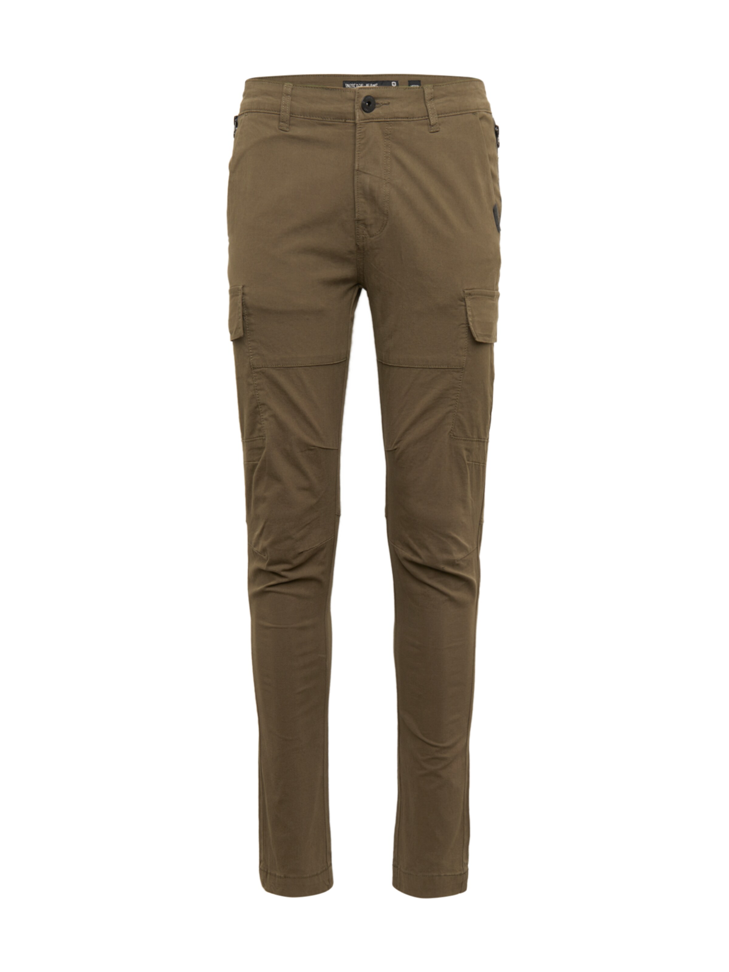 INDICODE JEANS - Cargobroek 'Lilford' in de kleur Kaki