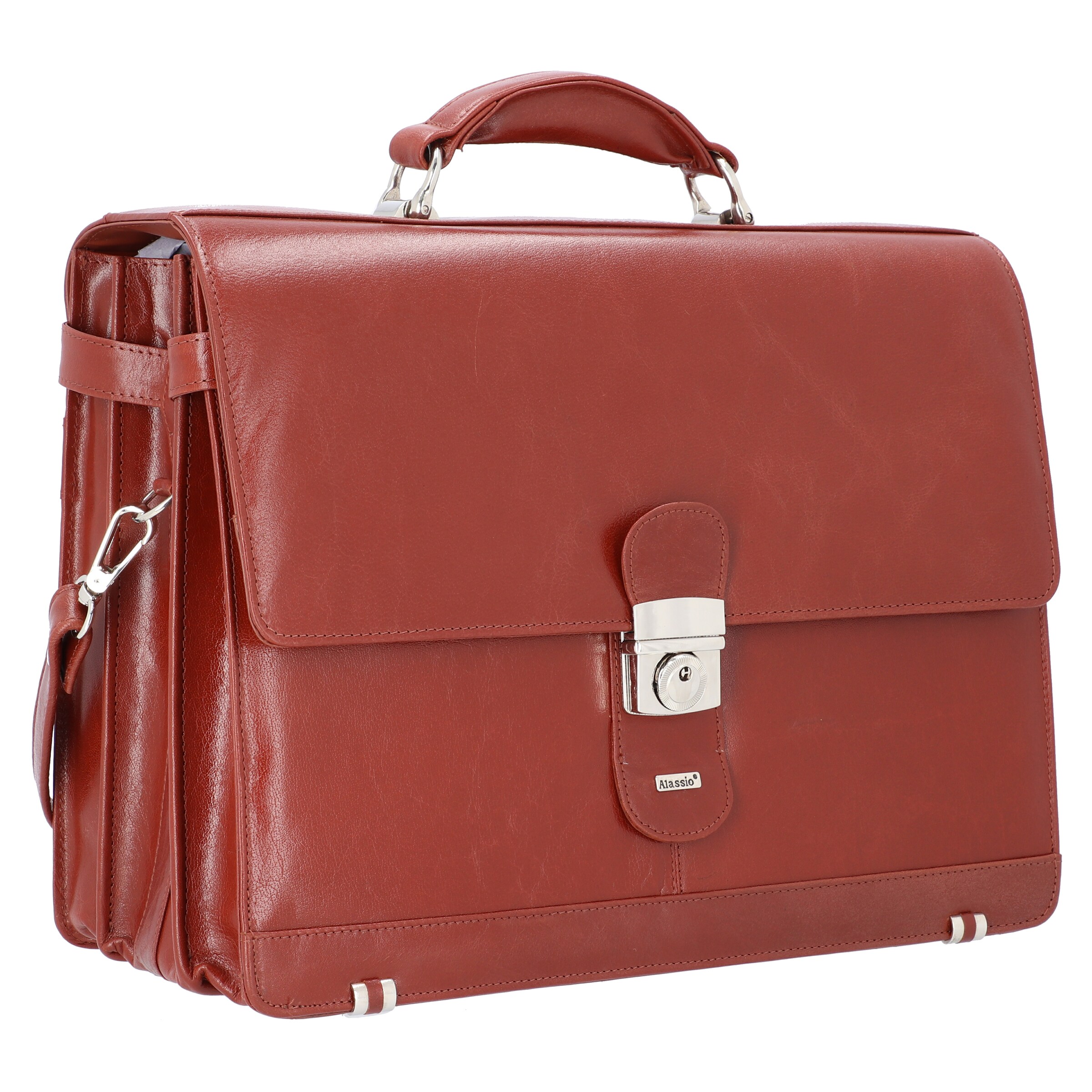 Borsa portadocumenti 'Mocca' di Alassio in marrone