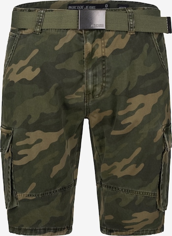 Regular Pantalon ' Blixt ' INDICODE JEANS en vert : devant
