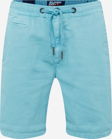 Superdry Regular Broek in Blauw: voorkant