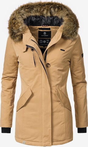 NAVAHOO Winter Parka in Beige: front