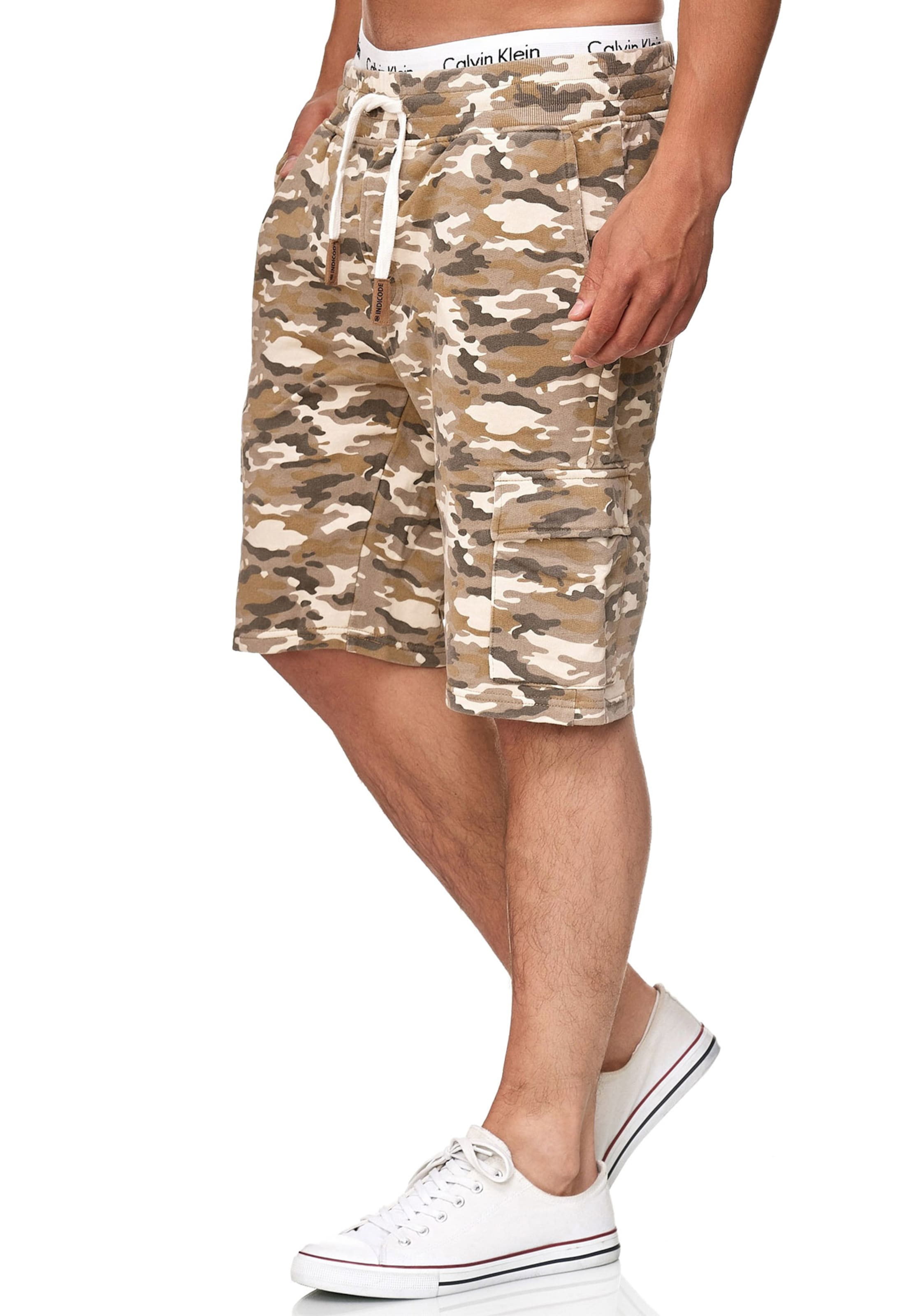 INDICODE JEANS Regular Trousers 'White Rock' in Beige