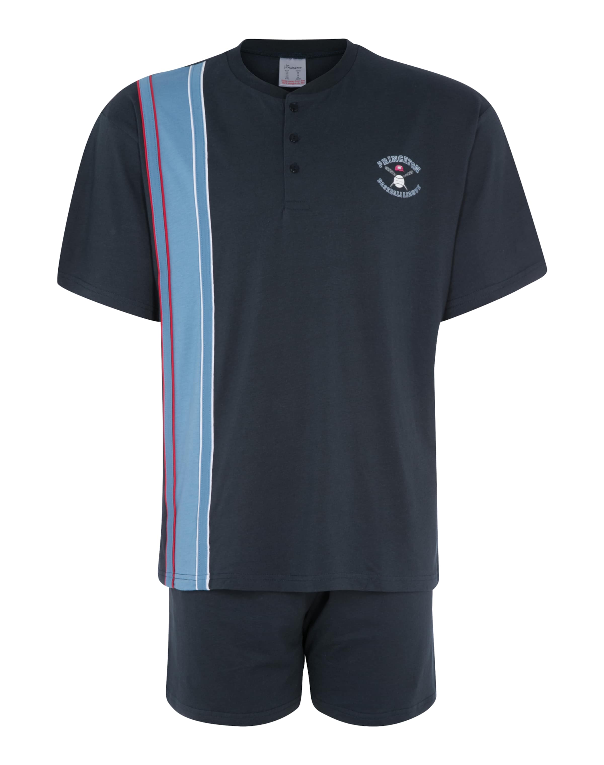 LE JOGGER Short Pajamas in Blue: front