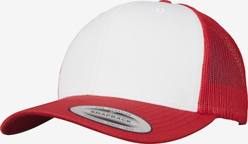 Cappello da baseball 'Retro Trucker' di Flexfit in rosso: frontale