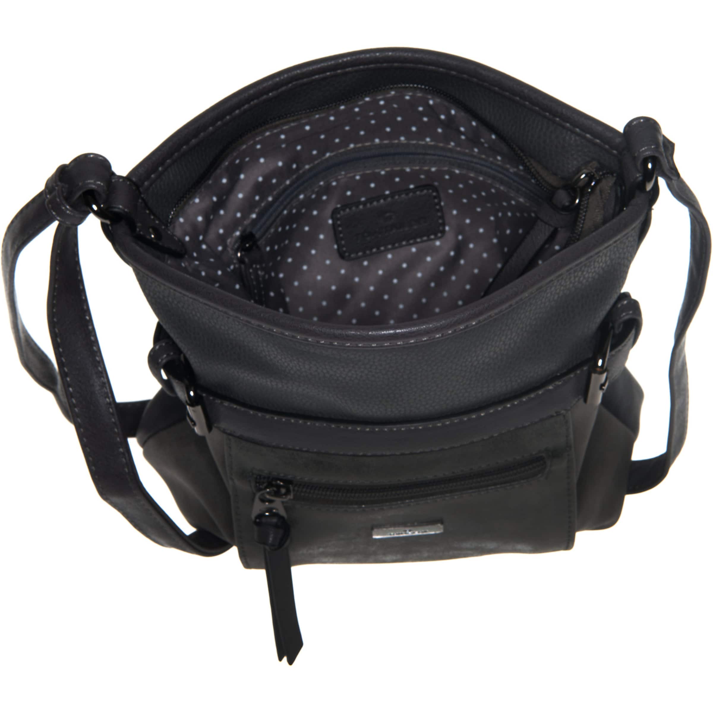 TOM TAILOR Skuldertaske 'Juna' i grå